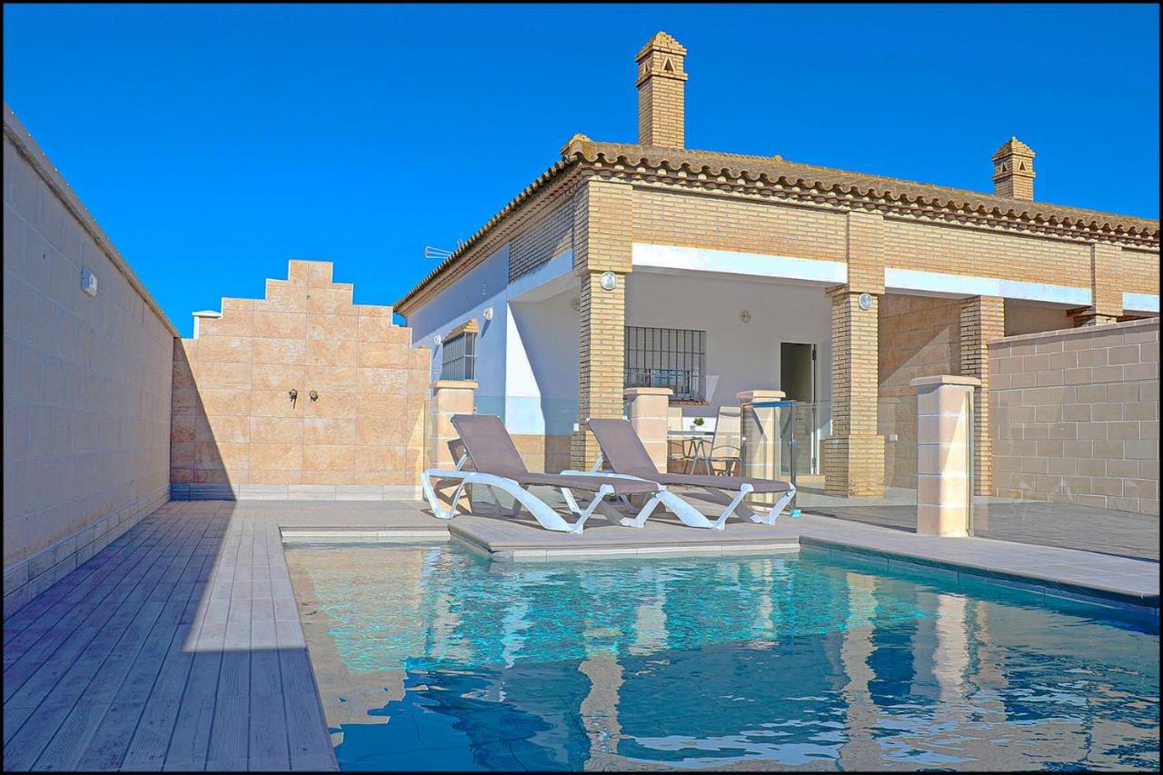 Chalet Penuelas Con Piscina Conil De La Frontera Exterior foto